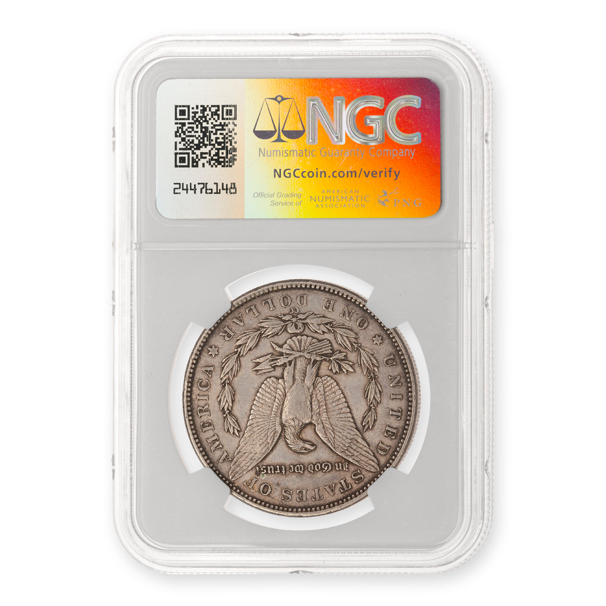 US $1 1891CC Morgan Dollar NGC AU-50