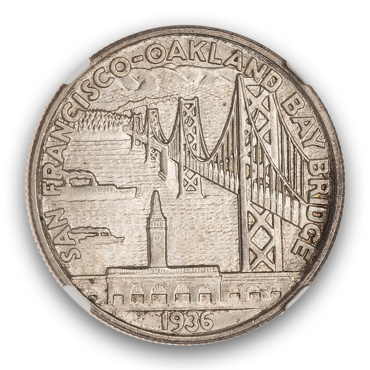 US 50 Cent 1936S Bay Bridge Opening NGC MS-60