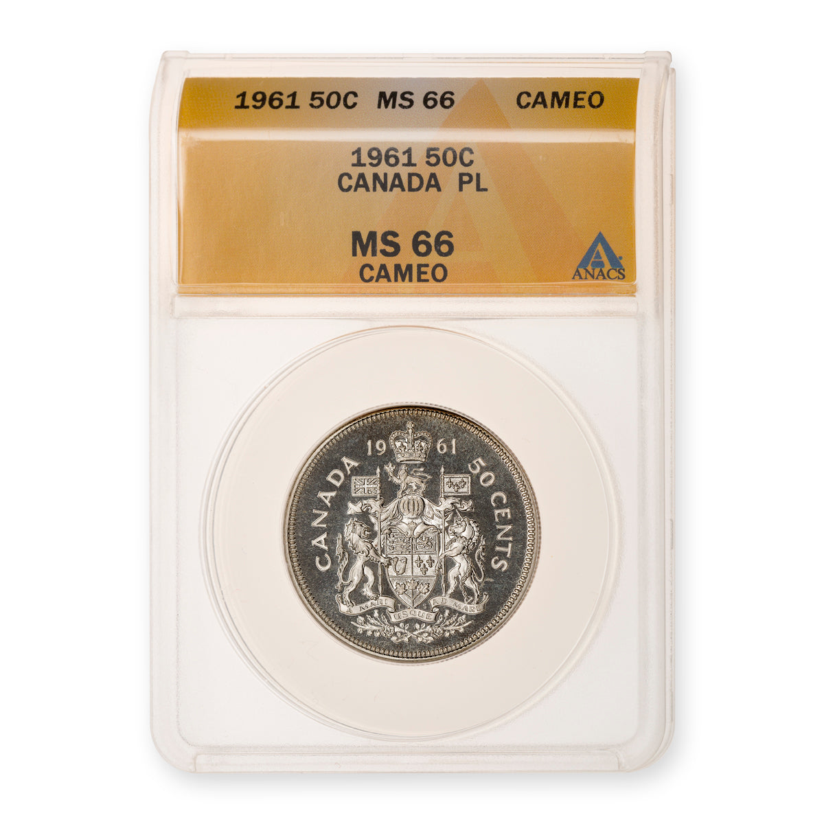 50 Cent 1961 Cameo ANACS PL-66