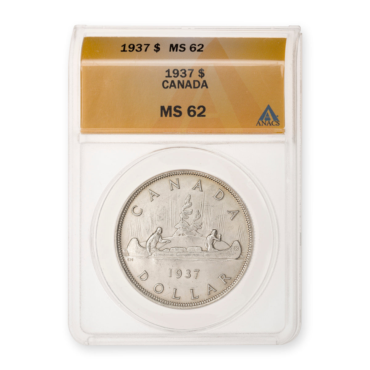 $1 1937 ANACS MS-62