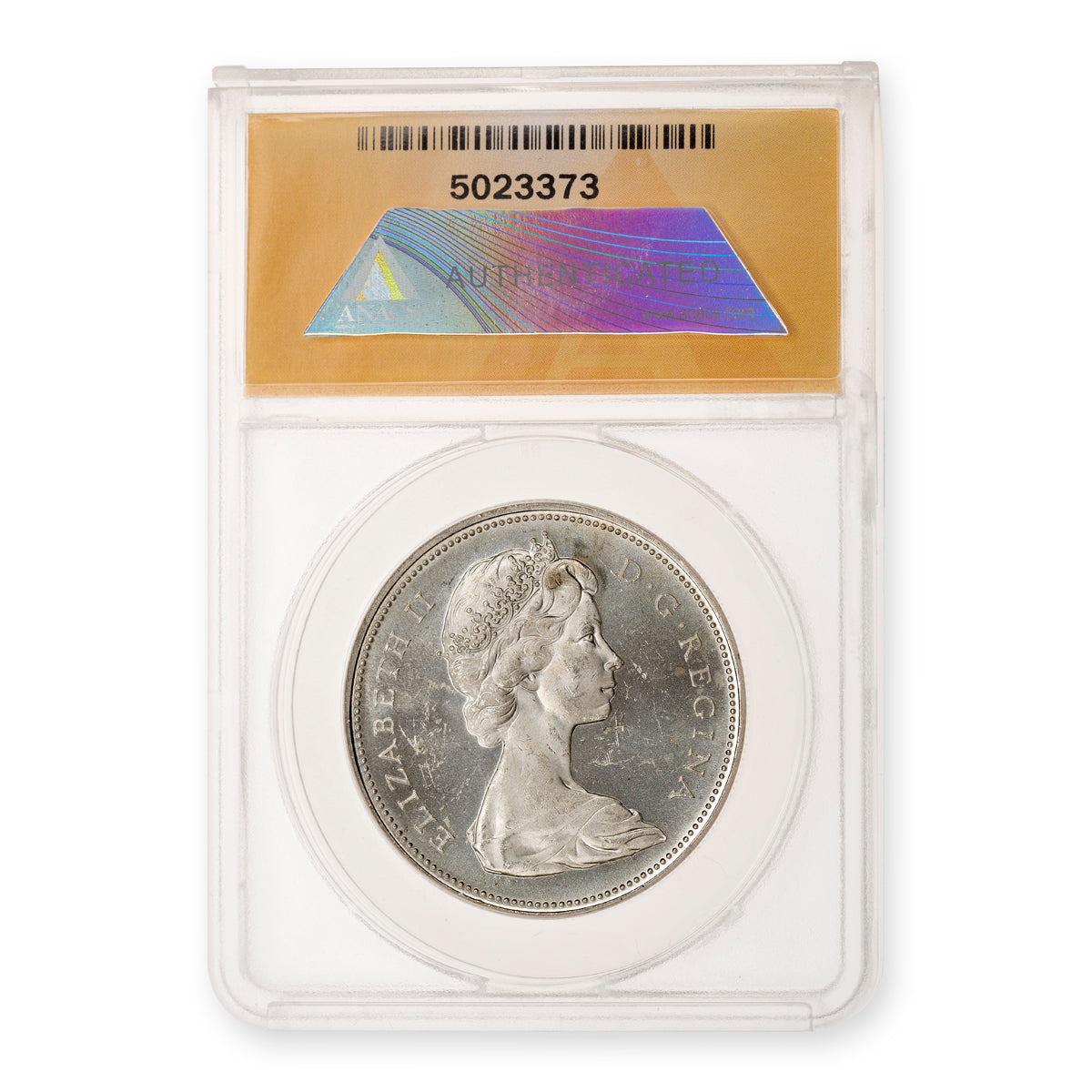 $1 1965 LB, P5, T-4 ANACS MS-63