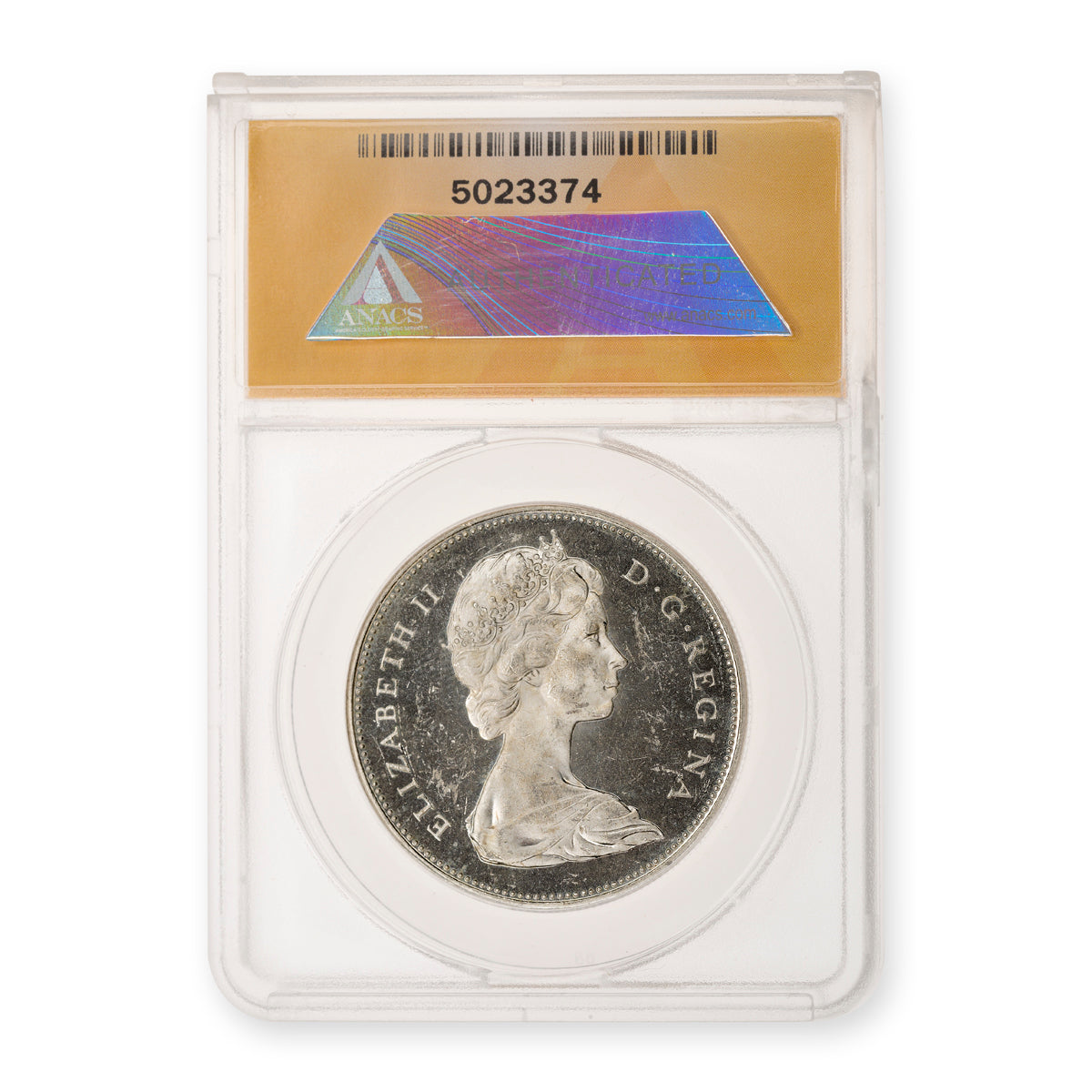 $1 1965 MB, P5, T-5 ANACS MS-63