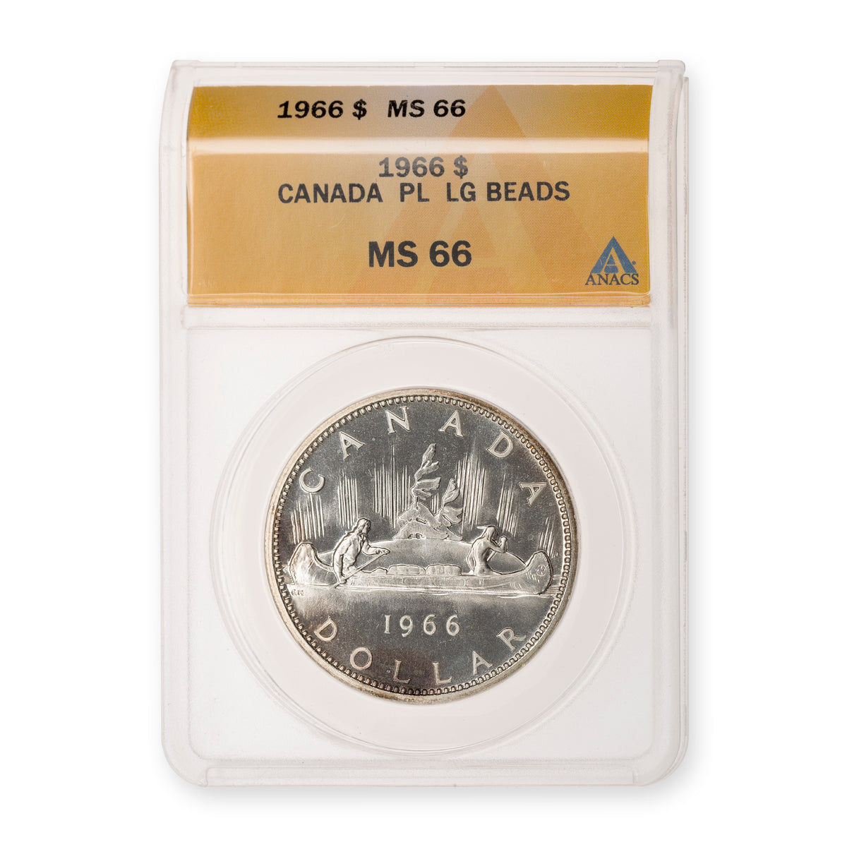 $1 1966 LG Beads ANACS PL-66