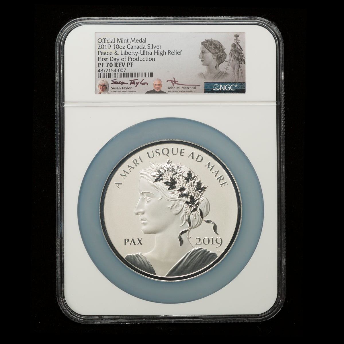 PMF CD 2019 美品　harmony of peace vol.29 2019 First Day of Production Liberty & Peace: 1 oz Gold, 10 oz Silver,