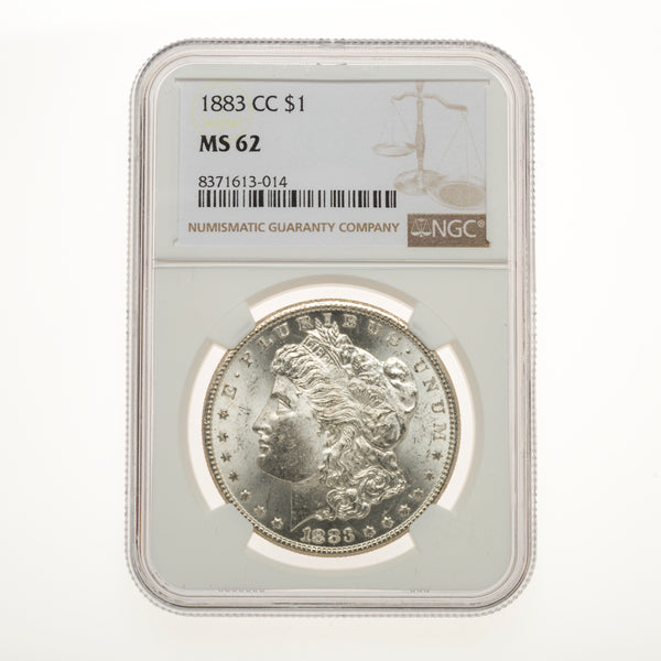US $1 1883CC Morgan Dollar NGC MS-62