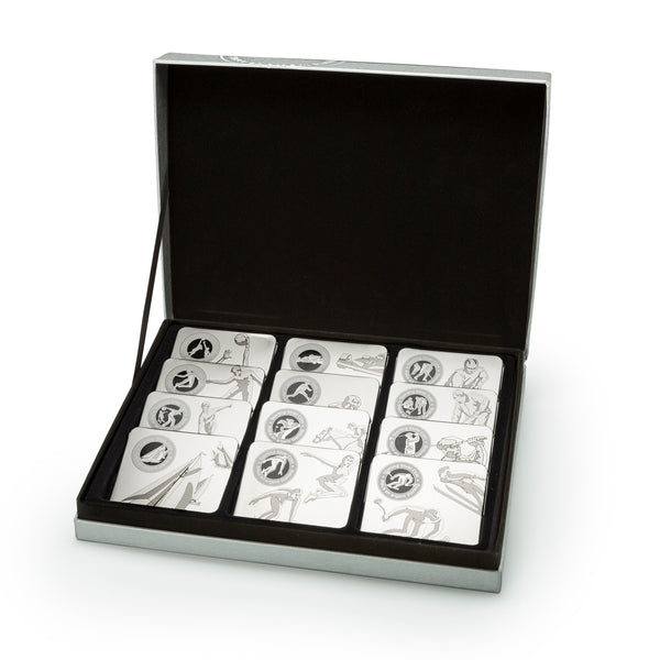 1998-1999 50 Cent Canadian Sports - Sterling Silver Coin Set