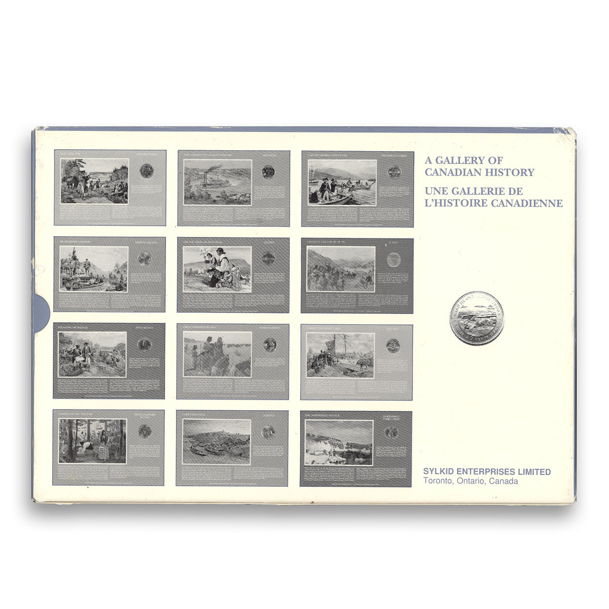 XXe Siecle 1962-76 7冊セット リトグラフ付 アートマガジン 1992 25 Cent A Gallery of Canadian History - Coin Set