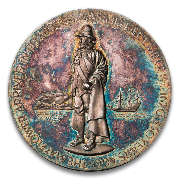 Mayflower - Plymouth, Mass 350th anniversary Silver medal 1620-1970