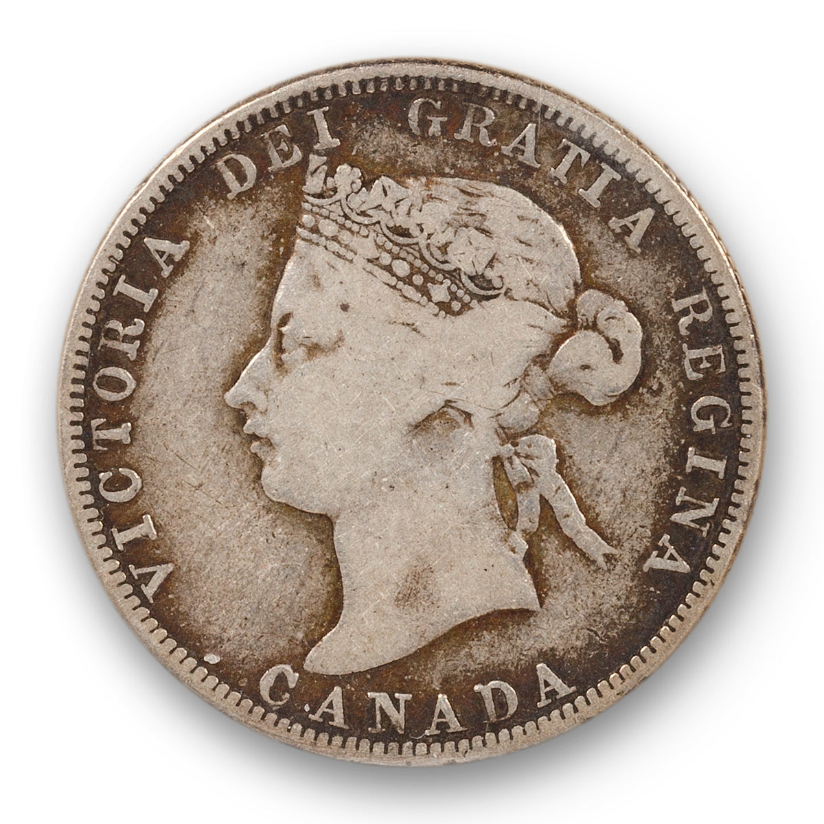 25 Cent 1880H Wide O ICCS VG-10