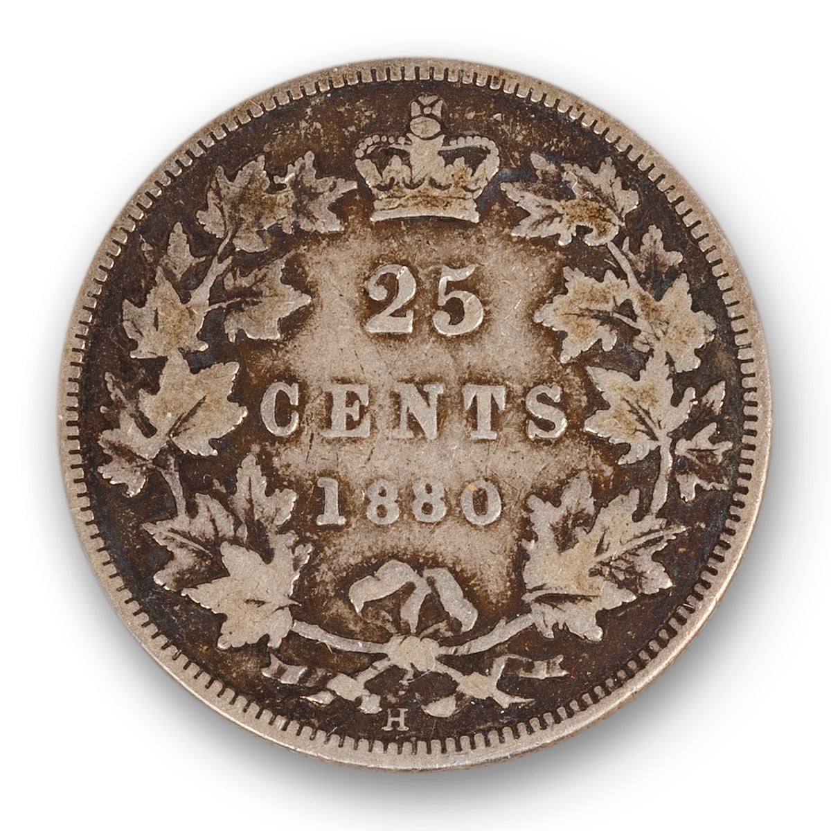 25 Cent 1880H Wide O ICCS VG-10