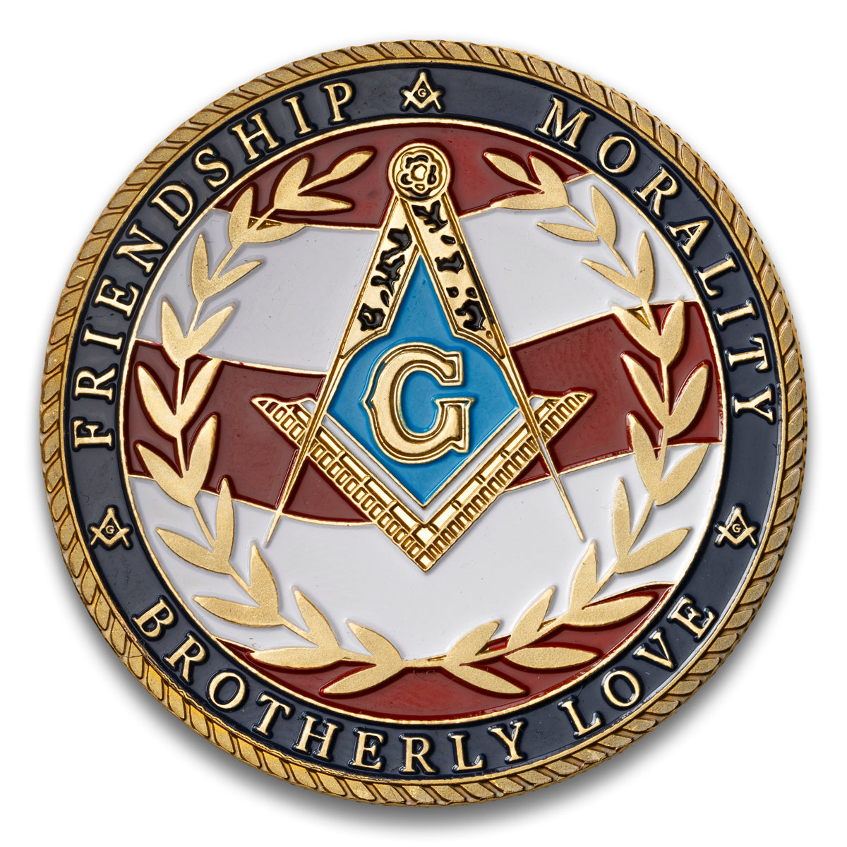 United States Freemason Military Veteran Base medal