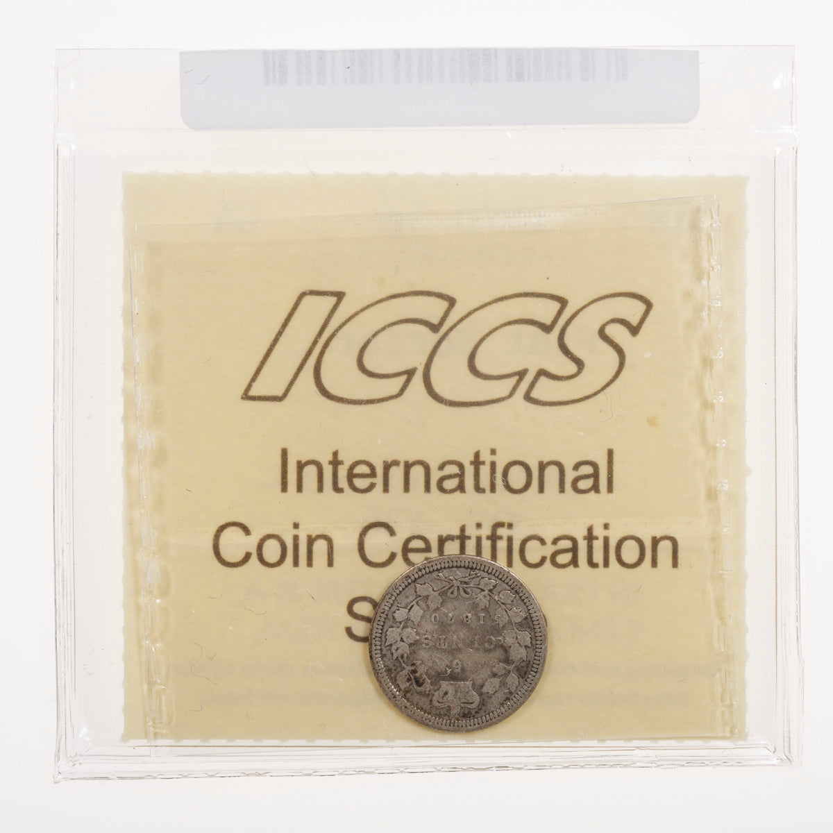 5 Cent 1870 Flat Border ICCS G-4