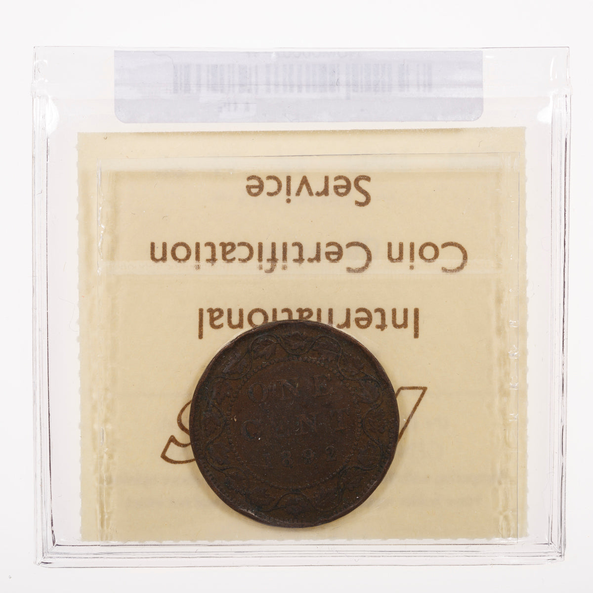 1 Cent 1892 Obverse 4 ICCS VF-20