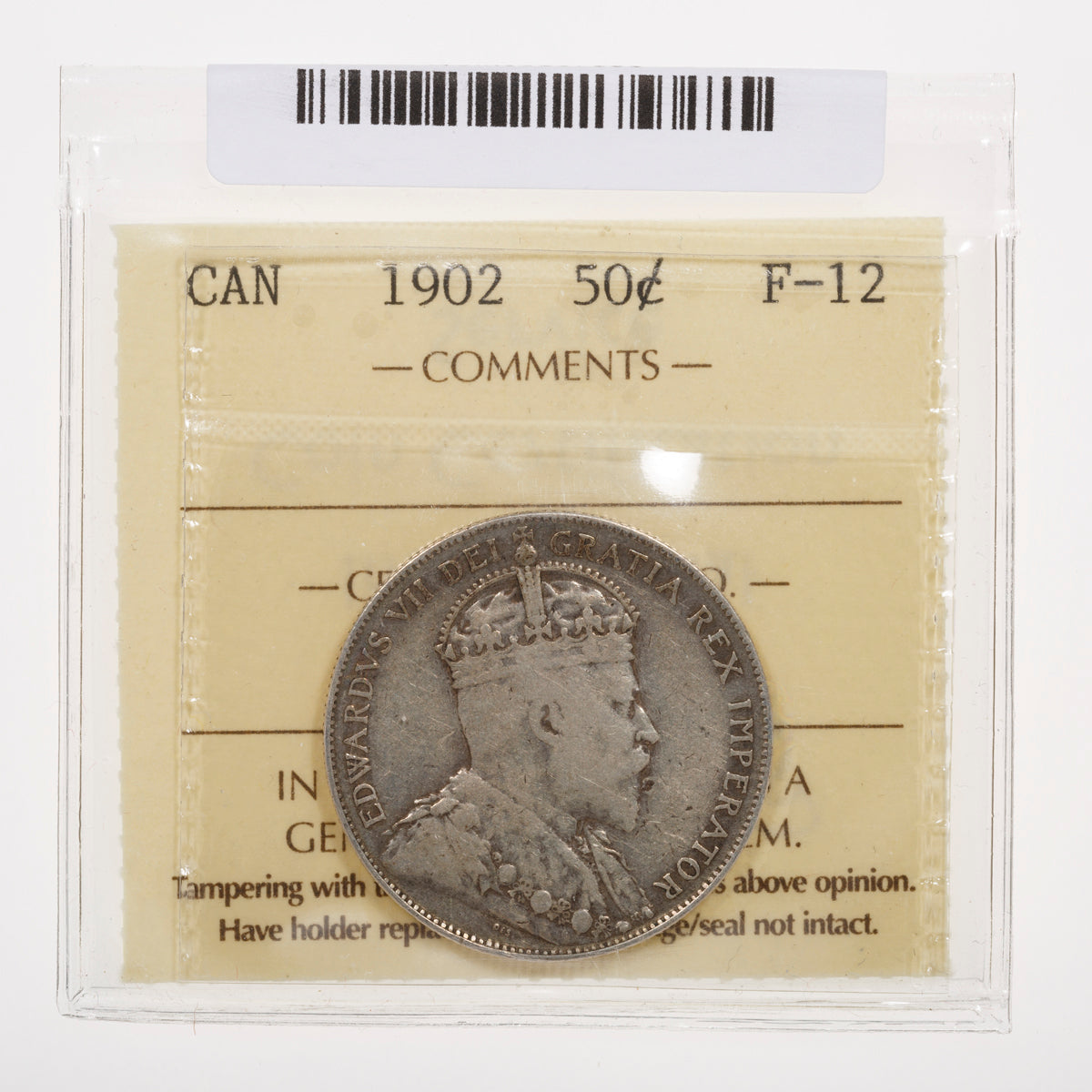 50 Cent 1902 ICCS F-12