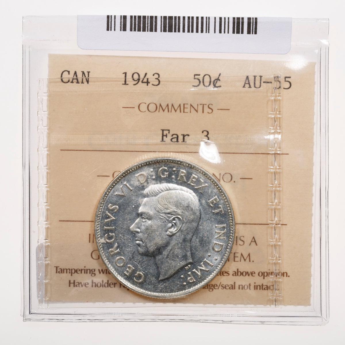 50 Cent 1943 Far 3 ICCS AU-58
