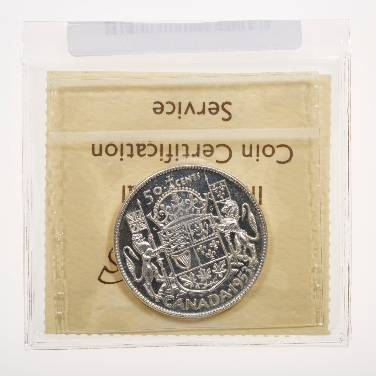 50 Cent 1953 SD; Cameo ICCS MS-64