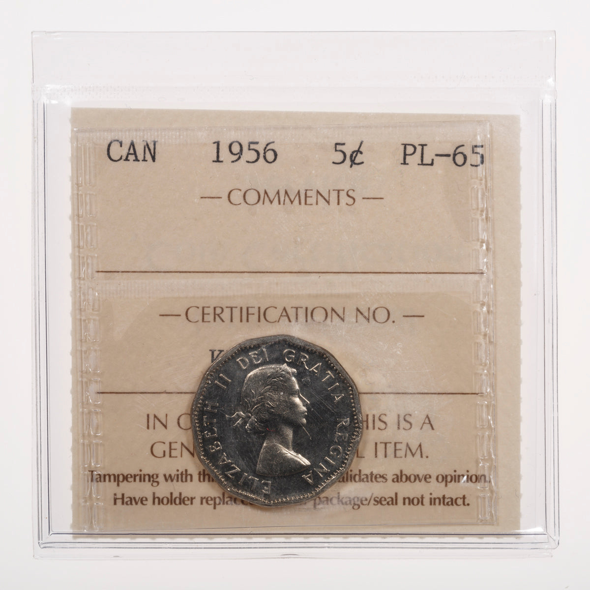 1956 Proof-Like set ICCS PL-65