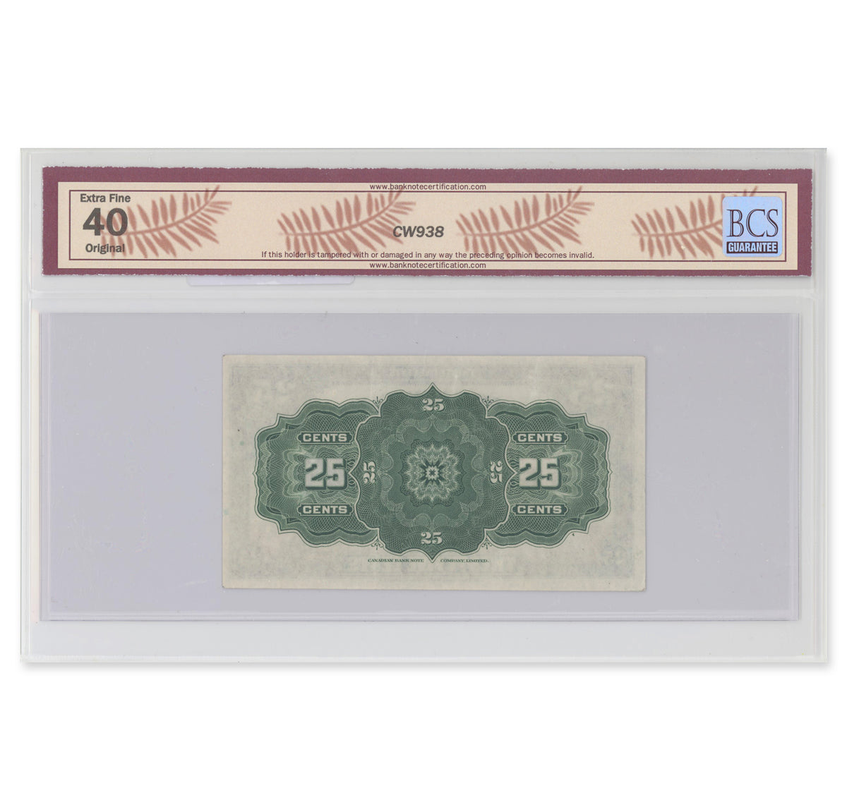 25 Cent 1923 DC-24c McCavour-Saunders BCS EF-40