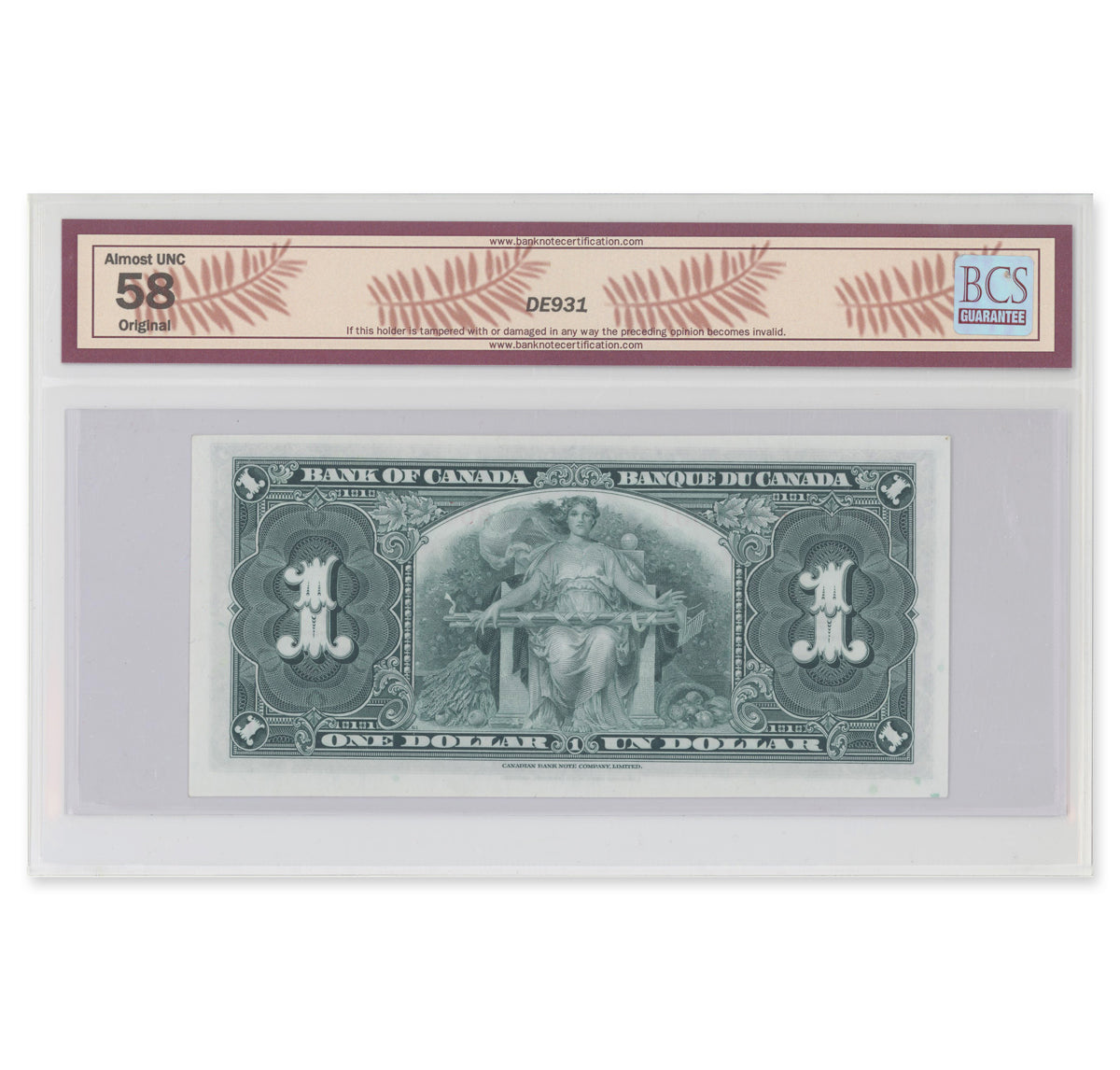 $1 1937 BC-21d Coyne-Towers Prefix D/N BCS AU-58