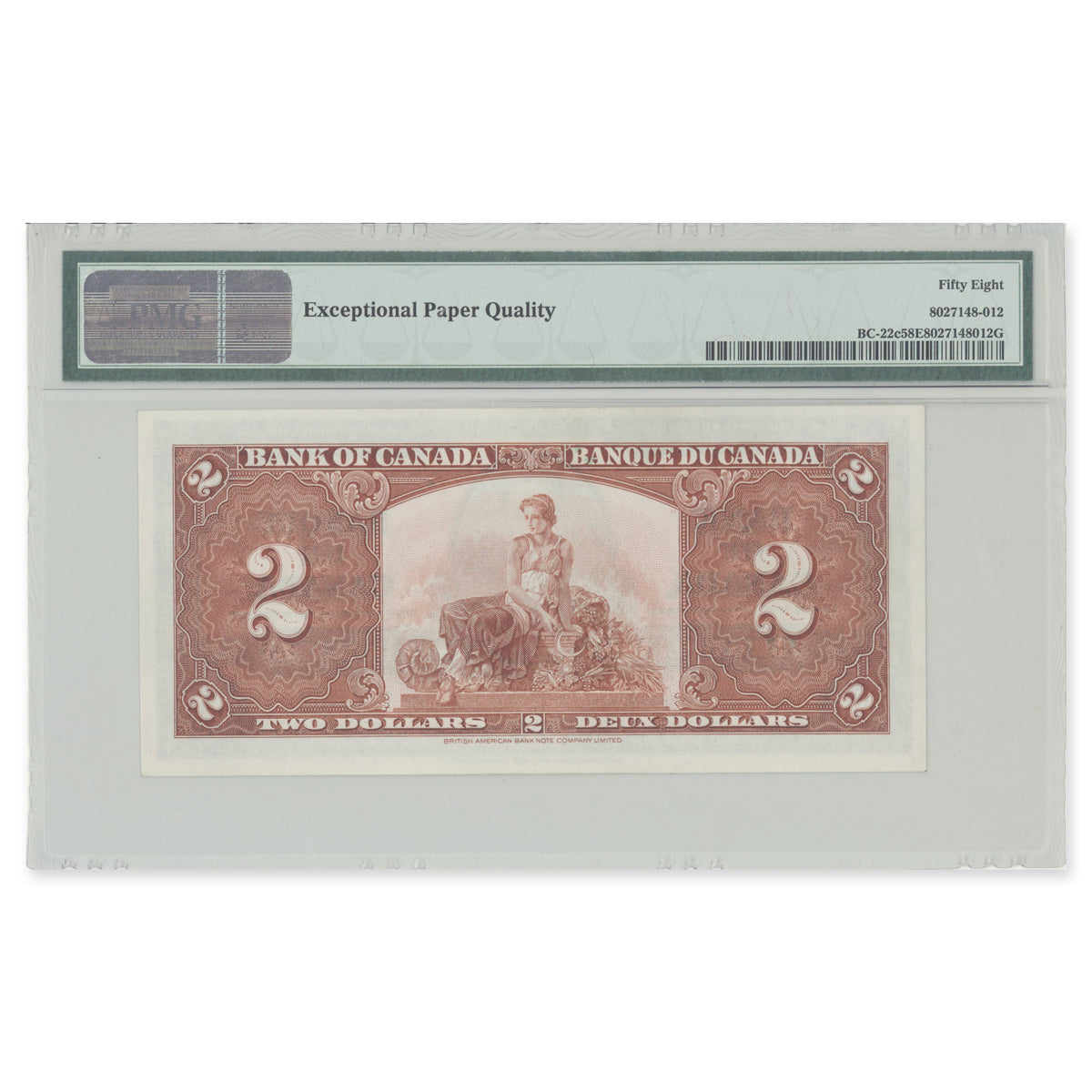 $2 1937 BC-22c Coyne-Towers Prefix H/R PMG AU-58