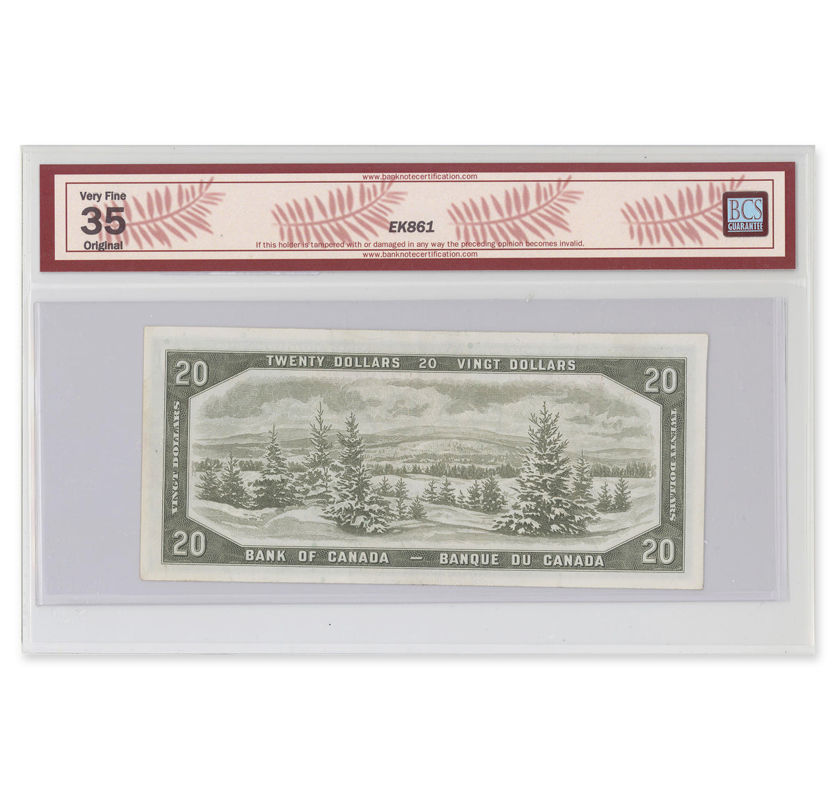 $20 1954 Modified Series BC-41a Beattie-Coyne Prefix G/E BCS VF-35