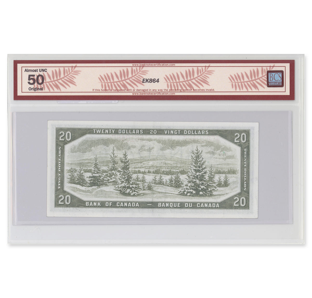 $20 1954 Modified Series BC-41a Beattie-Coyne Prefix I/E BCS AU-50