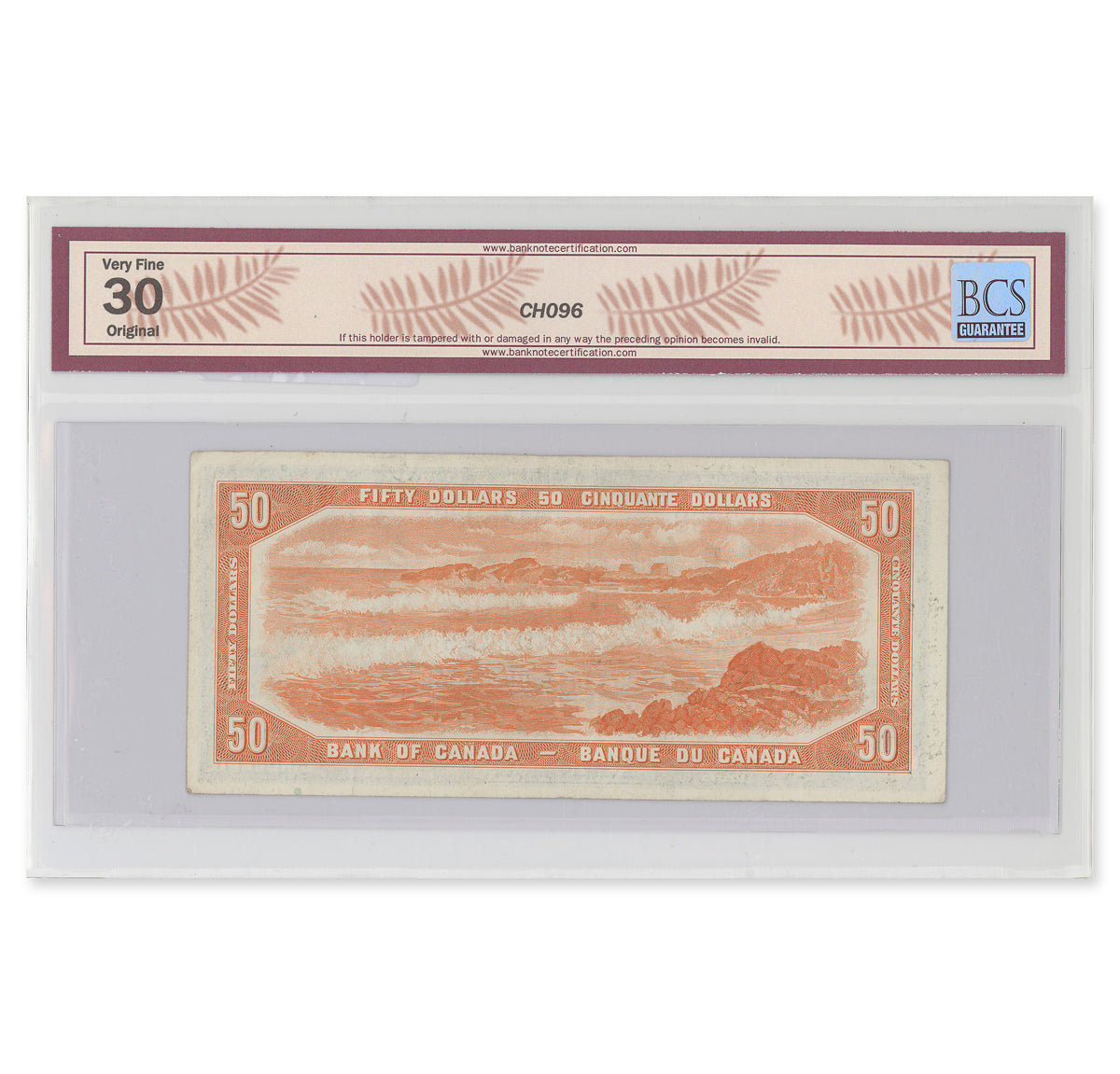 $50 1954 Modified Series BC-42b Beattie-Rasminsky Prefix B/H BCS VF-30