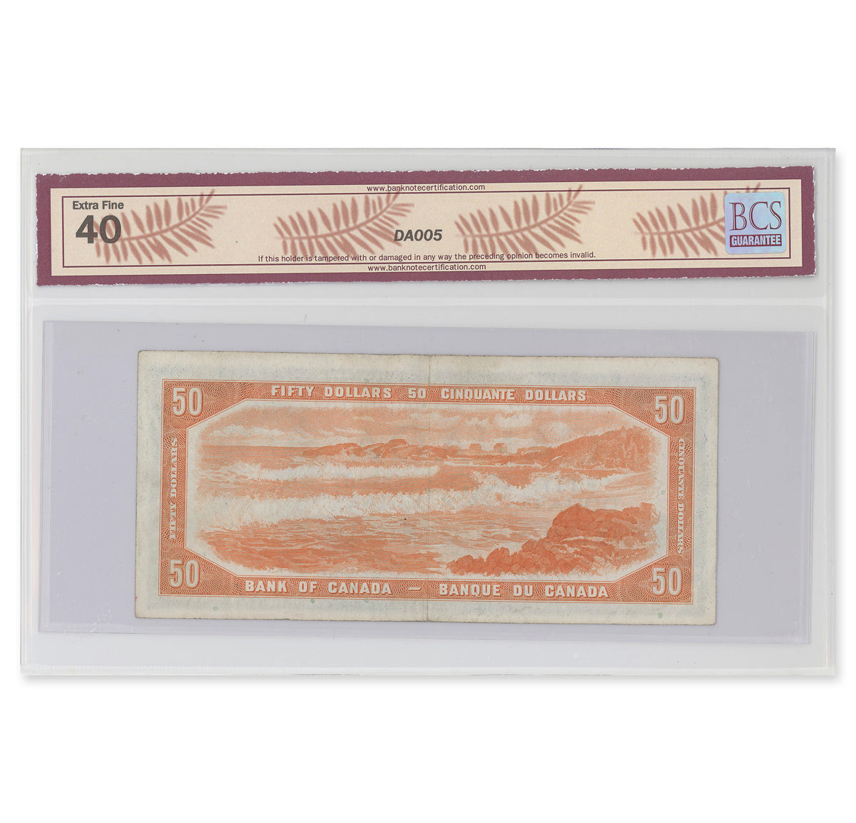 $50 1954 Modified Series BC-42a Beattie-Coyne Prefix A/H BCS EF-40