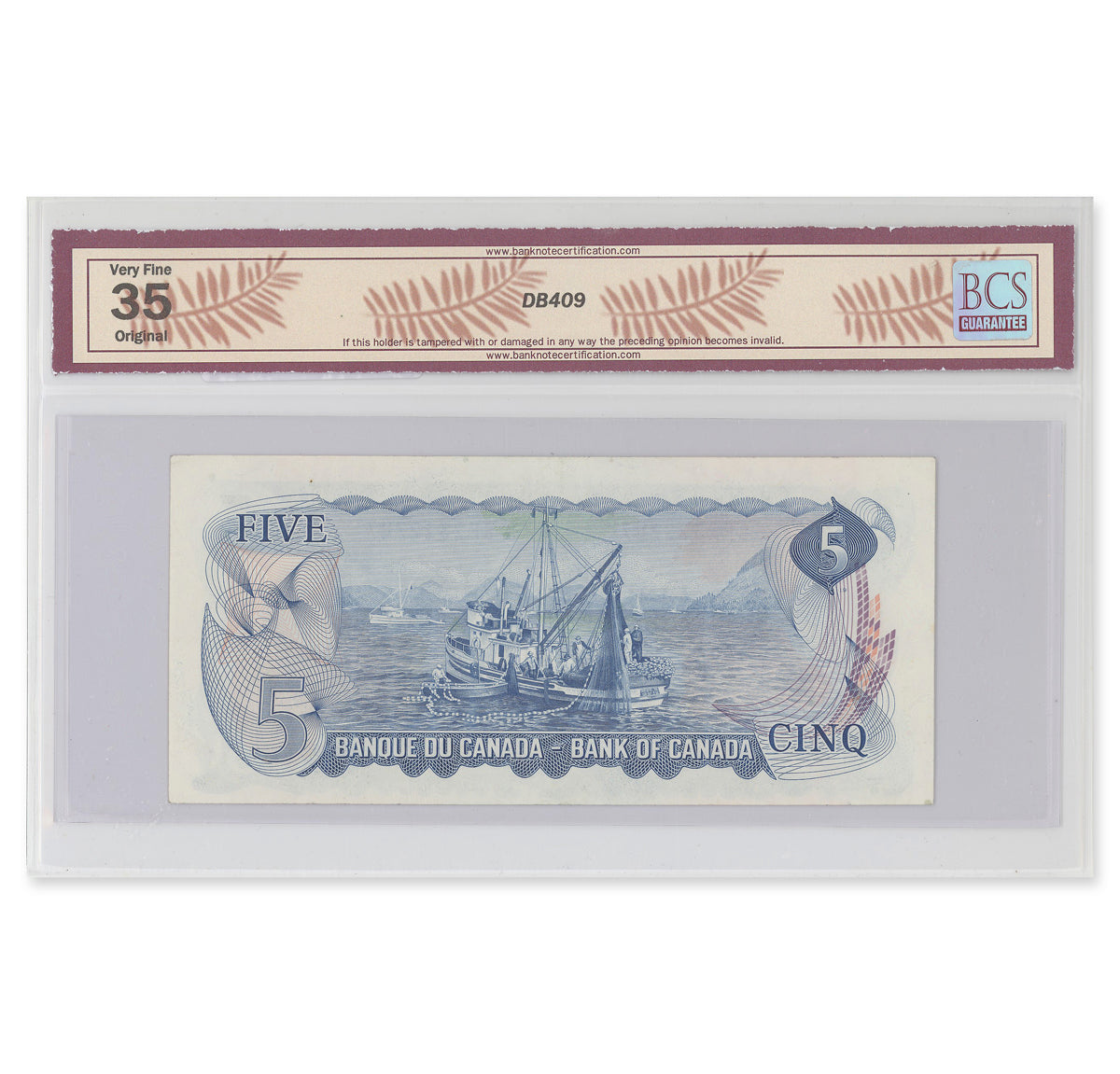 $5 1972 BC-48bA Lawson-Bouey Prefix *SF BCS VF-35