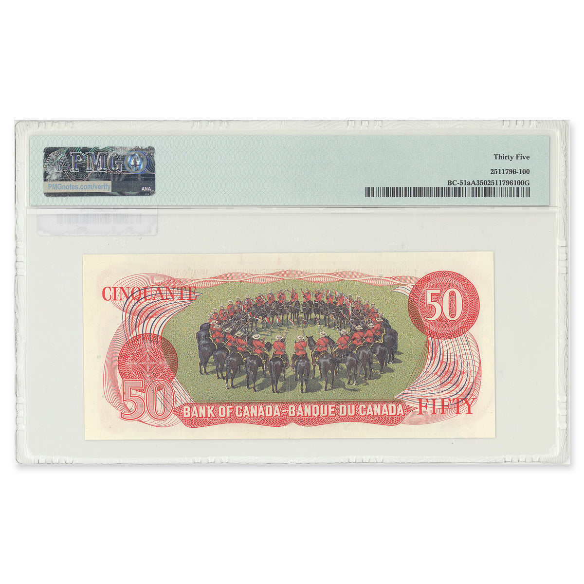 $50 1975 BC-51aA Lawson-Bouey Prefix *HB PMG VF-35