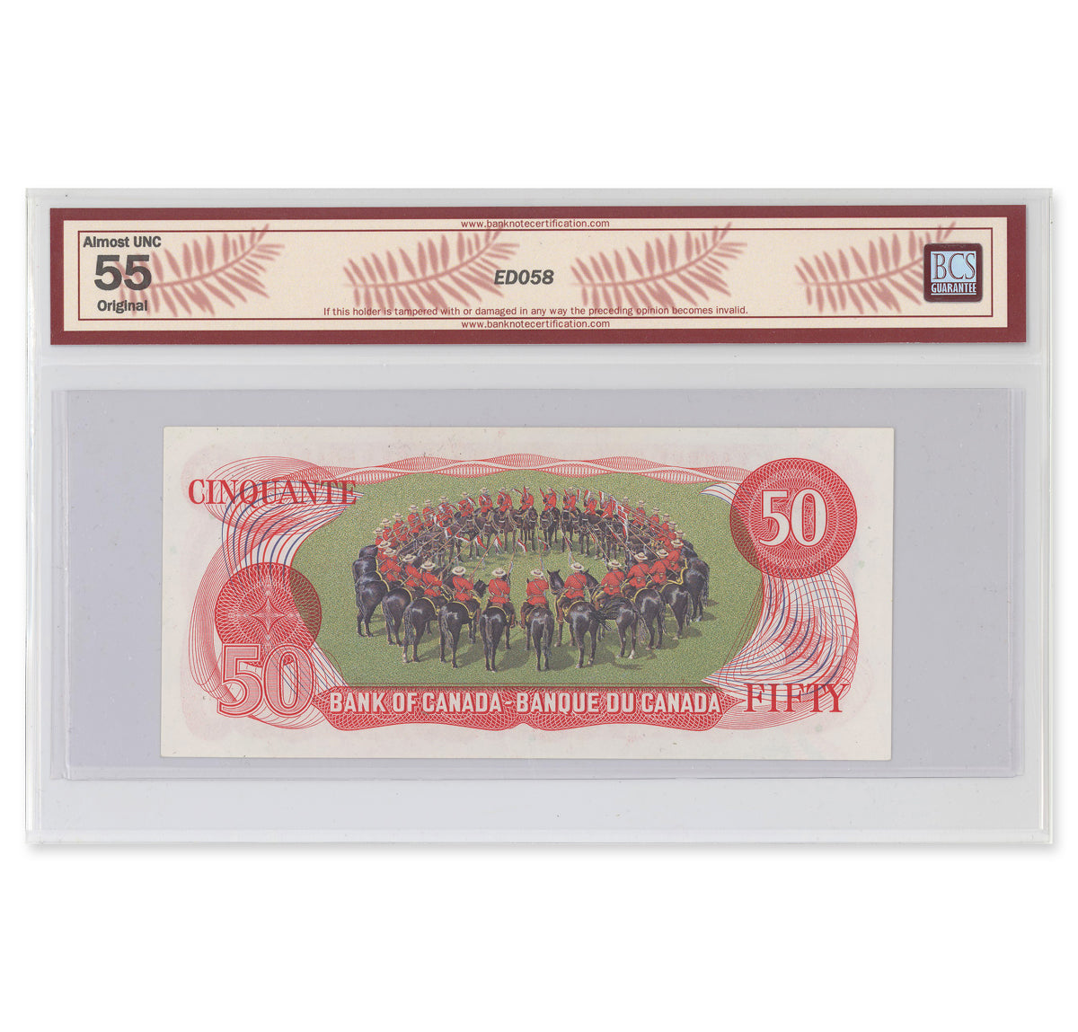 $50 1975 BC-51b Crow-Bouey Prefix EHL BCS AU-55