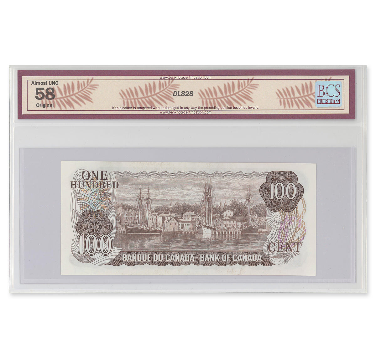 $100 1975 BC-52b Crow-Bouey Prefix AJJ BCS AU-58