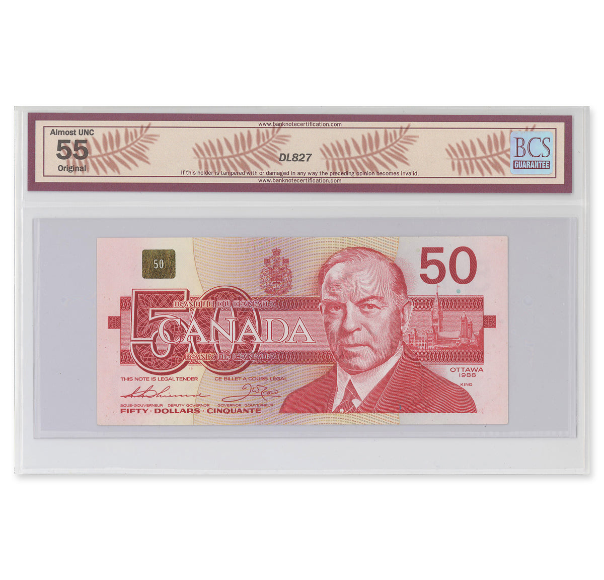 $50 1988 BC-59a Thiessen-Crow Prefix FHG BCS AU-55