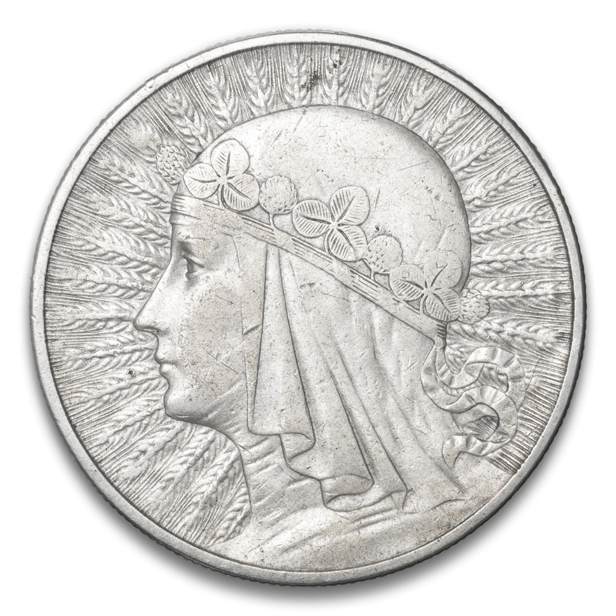 Poland Silver 10 Zlotych 1932