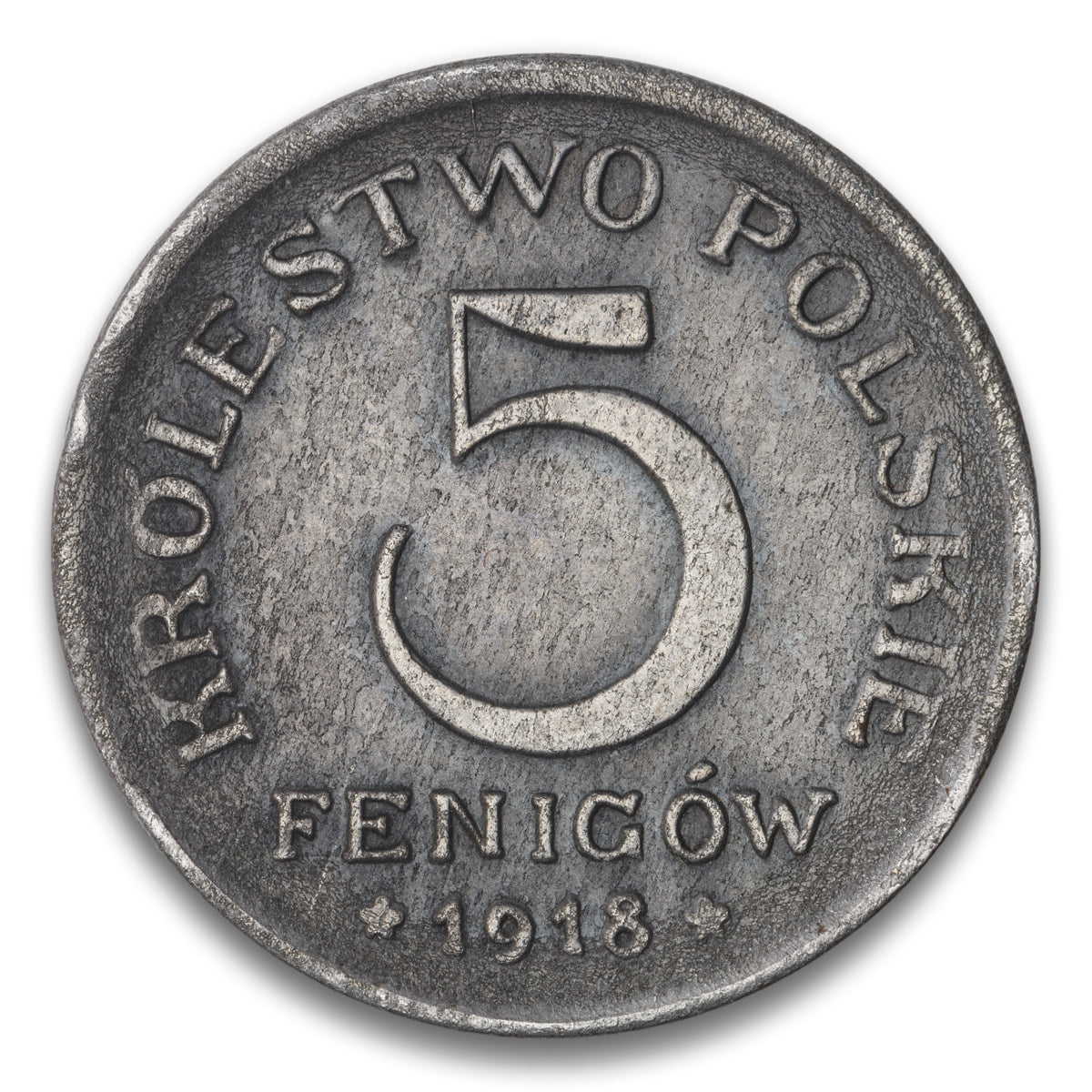 Poland / German Occupation Base 5 Fenigow 1918