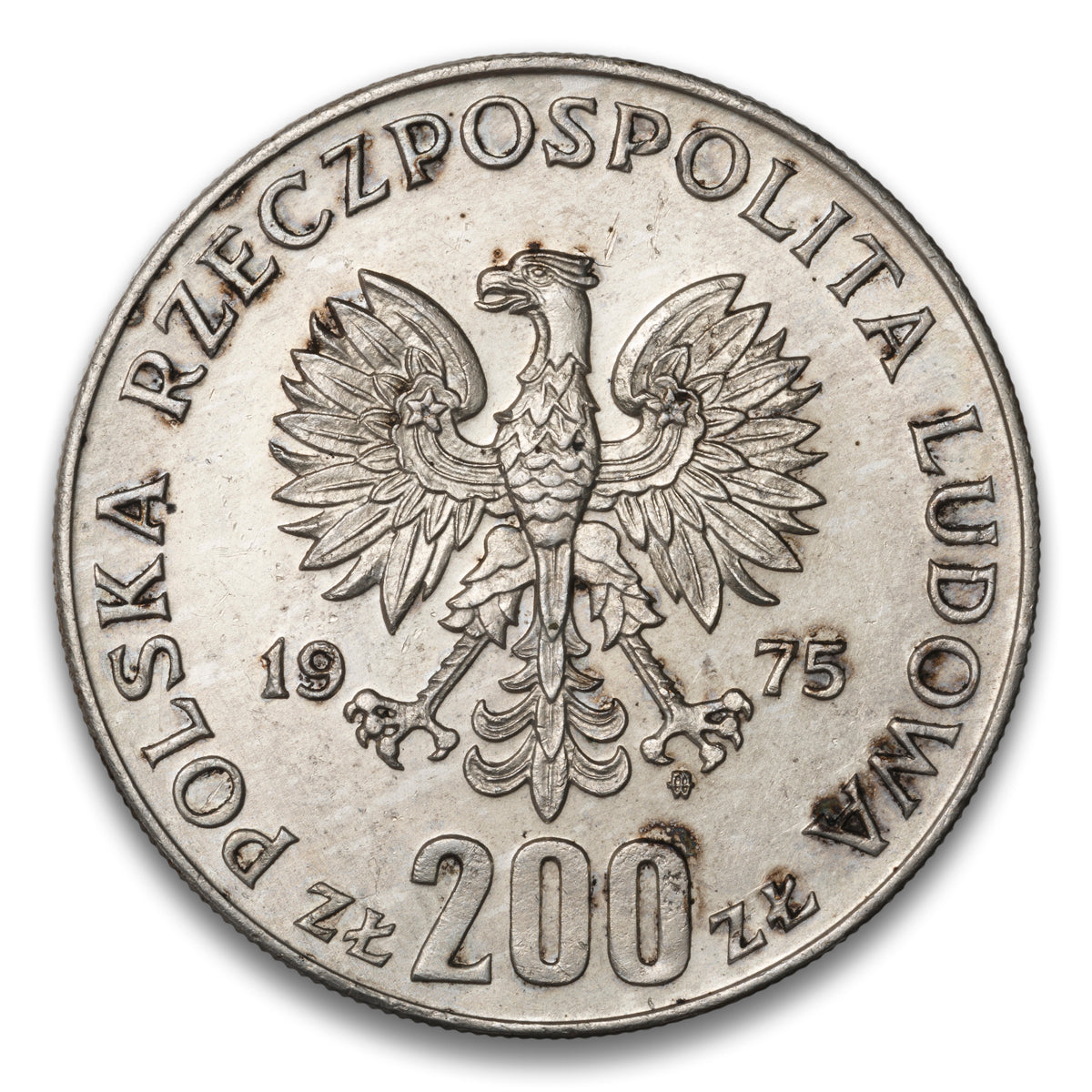 Poland Silver 200 Zlotych 1975
