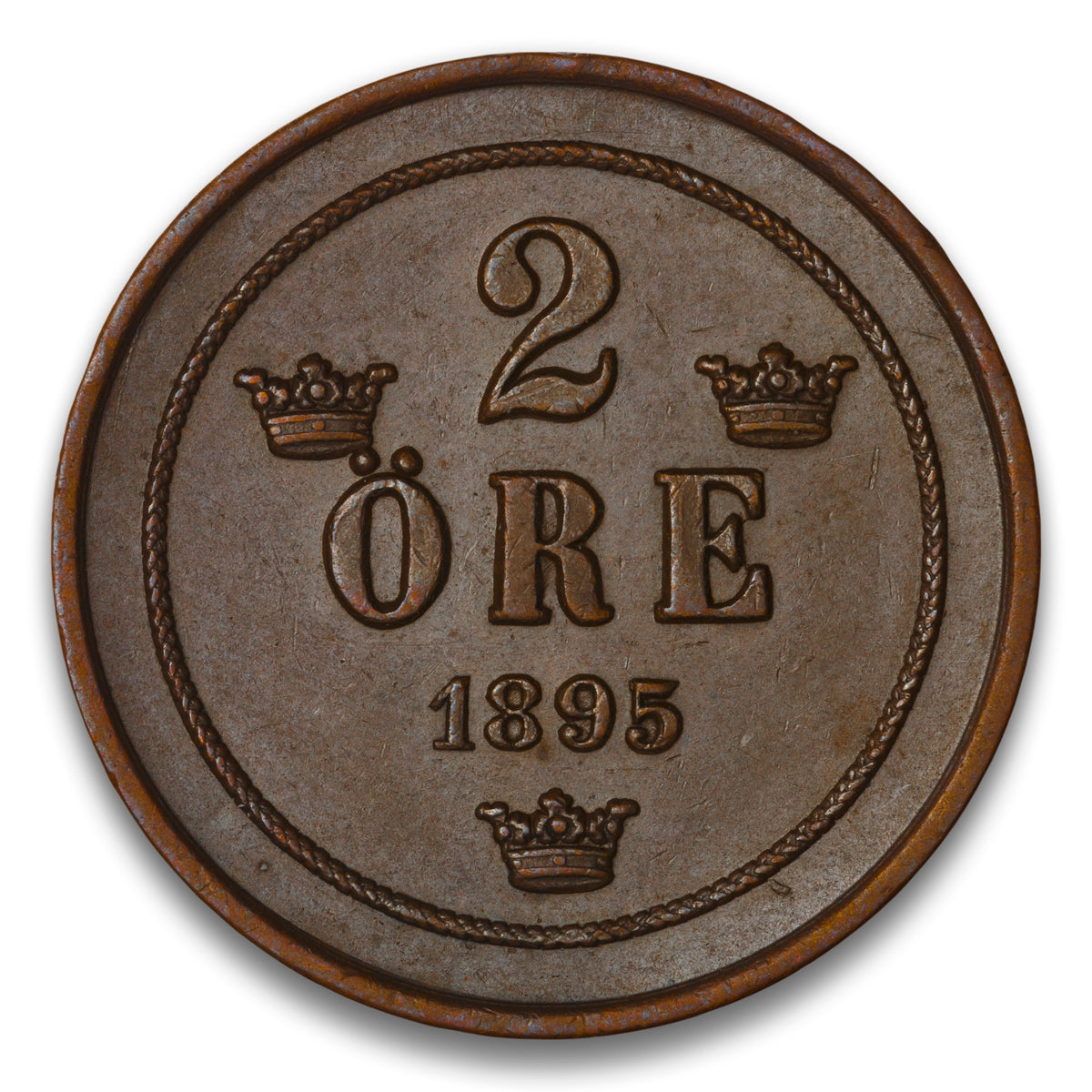 Sweden Base 2 Ore 1895