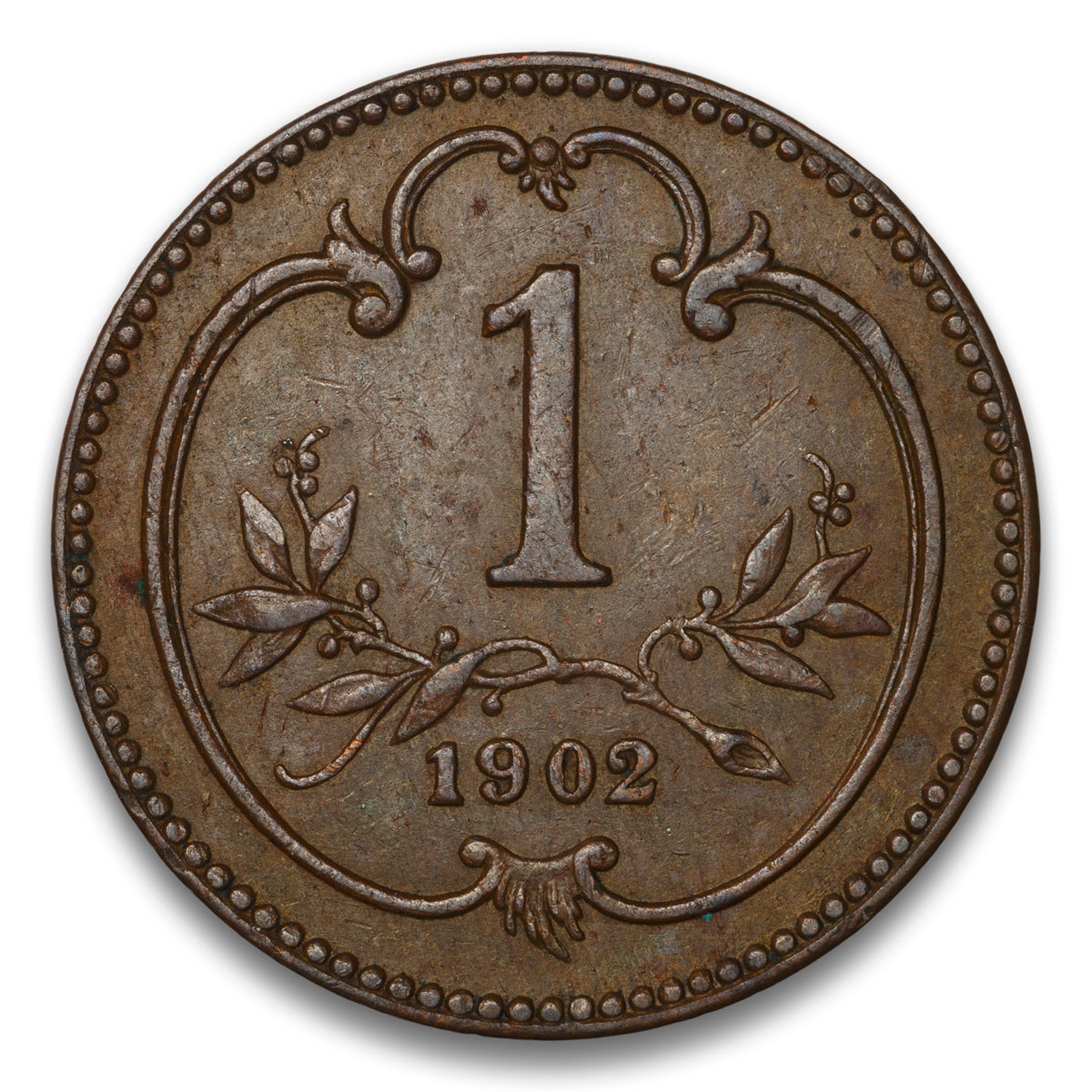 Austria Base 1 Heller 1902