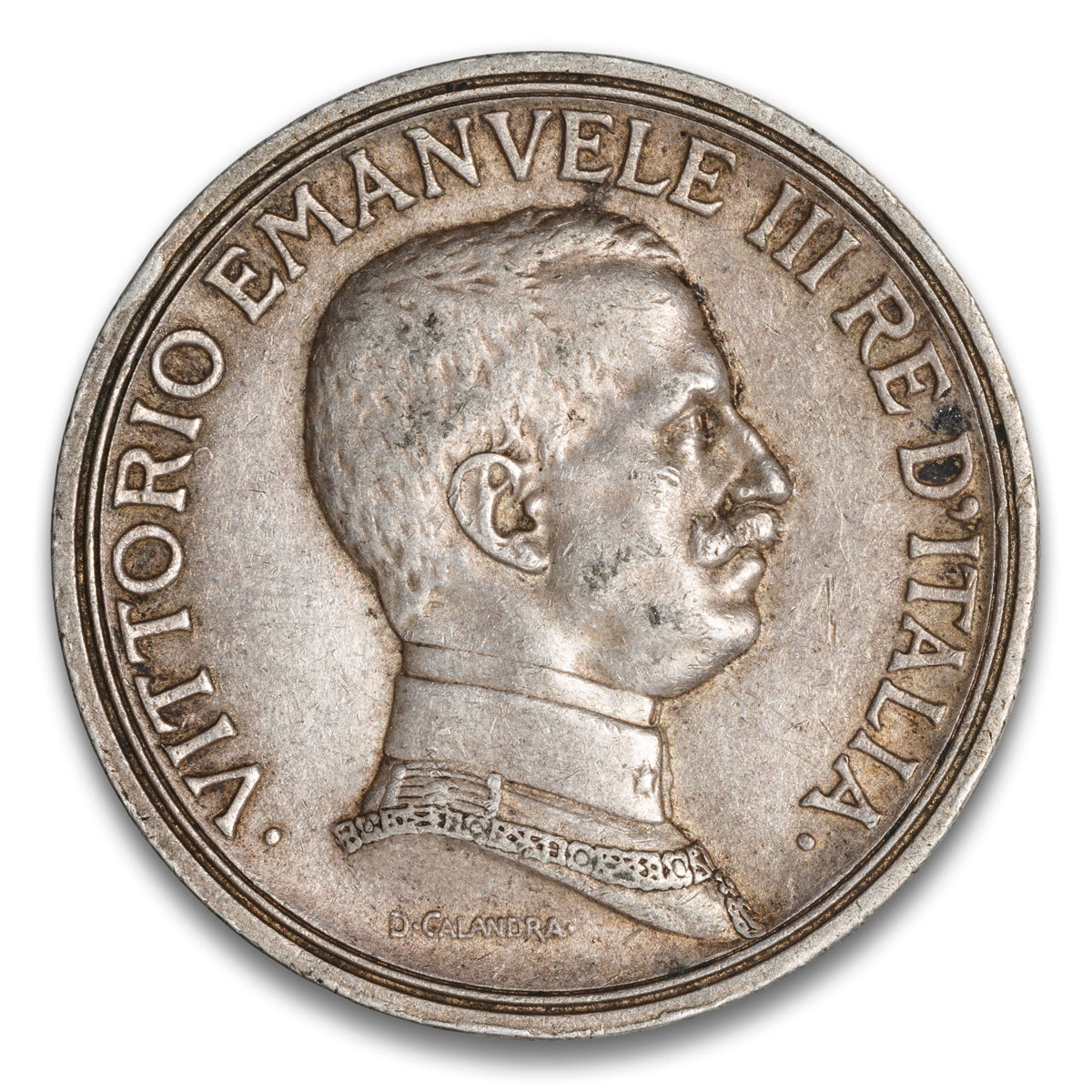 Italy Silver 2 Lire 1914