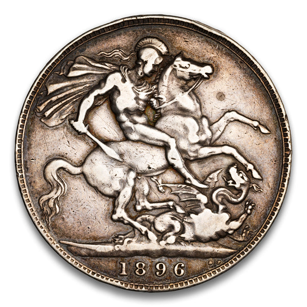 Great Britain Silver 1 Crown 1896 LIX