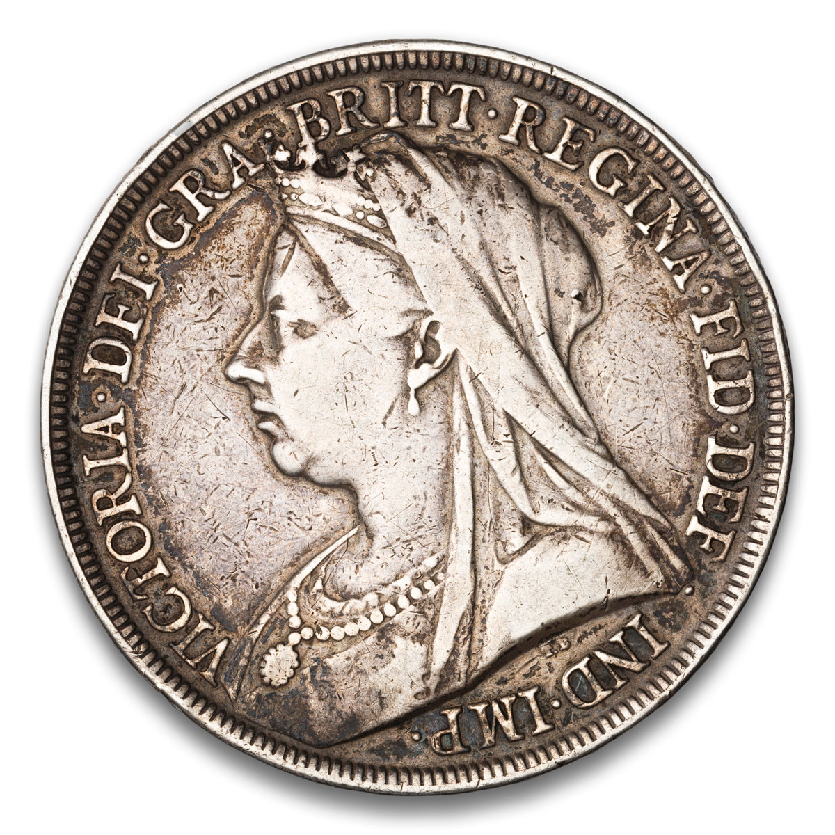 Great Britain Silver 1 Crown 1896 LIX