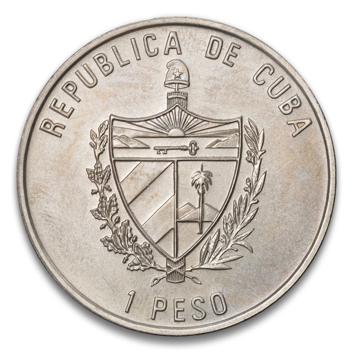 Cuba Castro's Visit to the Vatican Base 1 Peso 1996