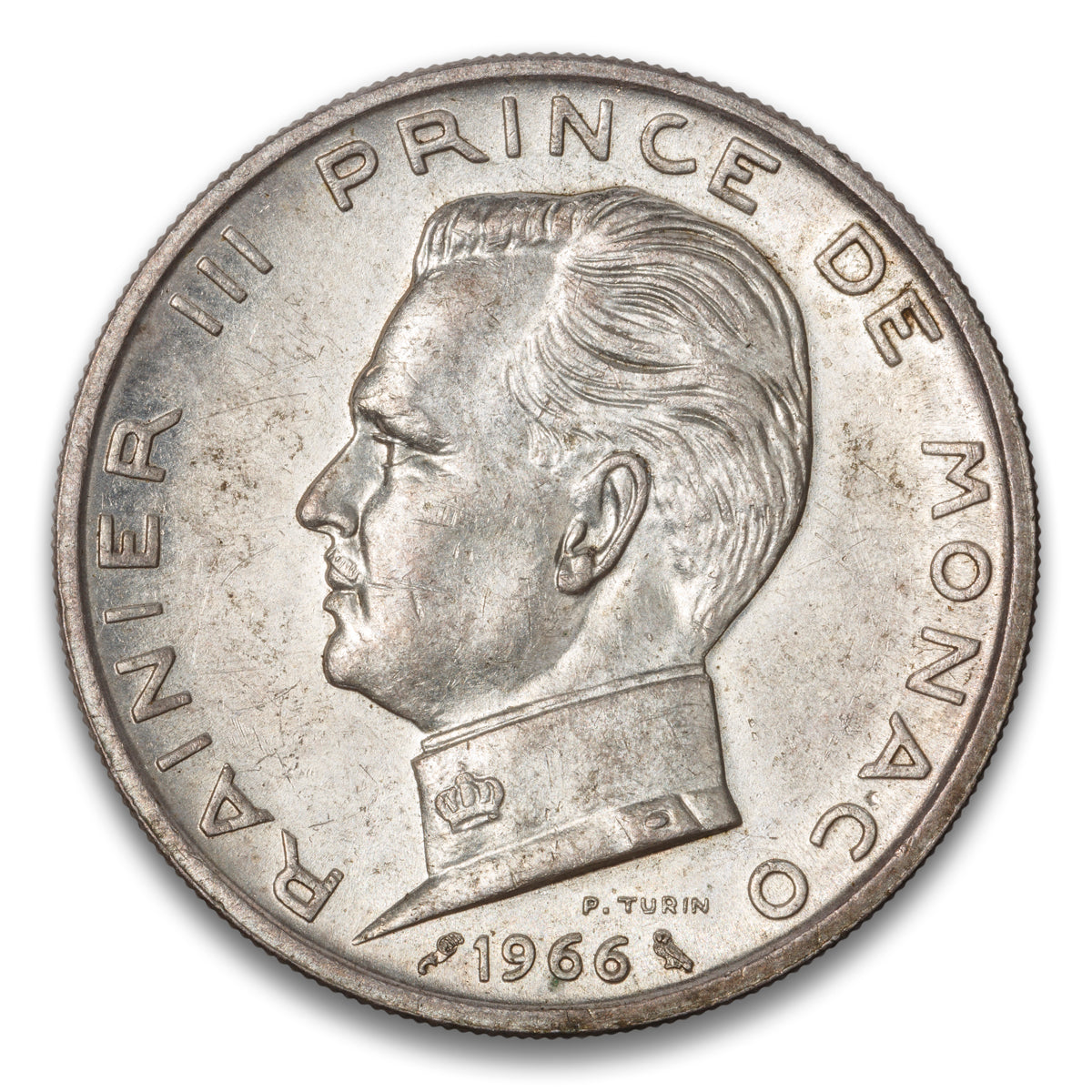 Monaco Silver 5 Francs 1966