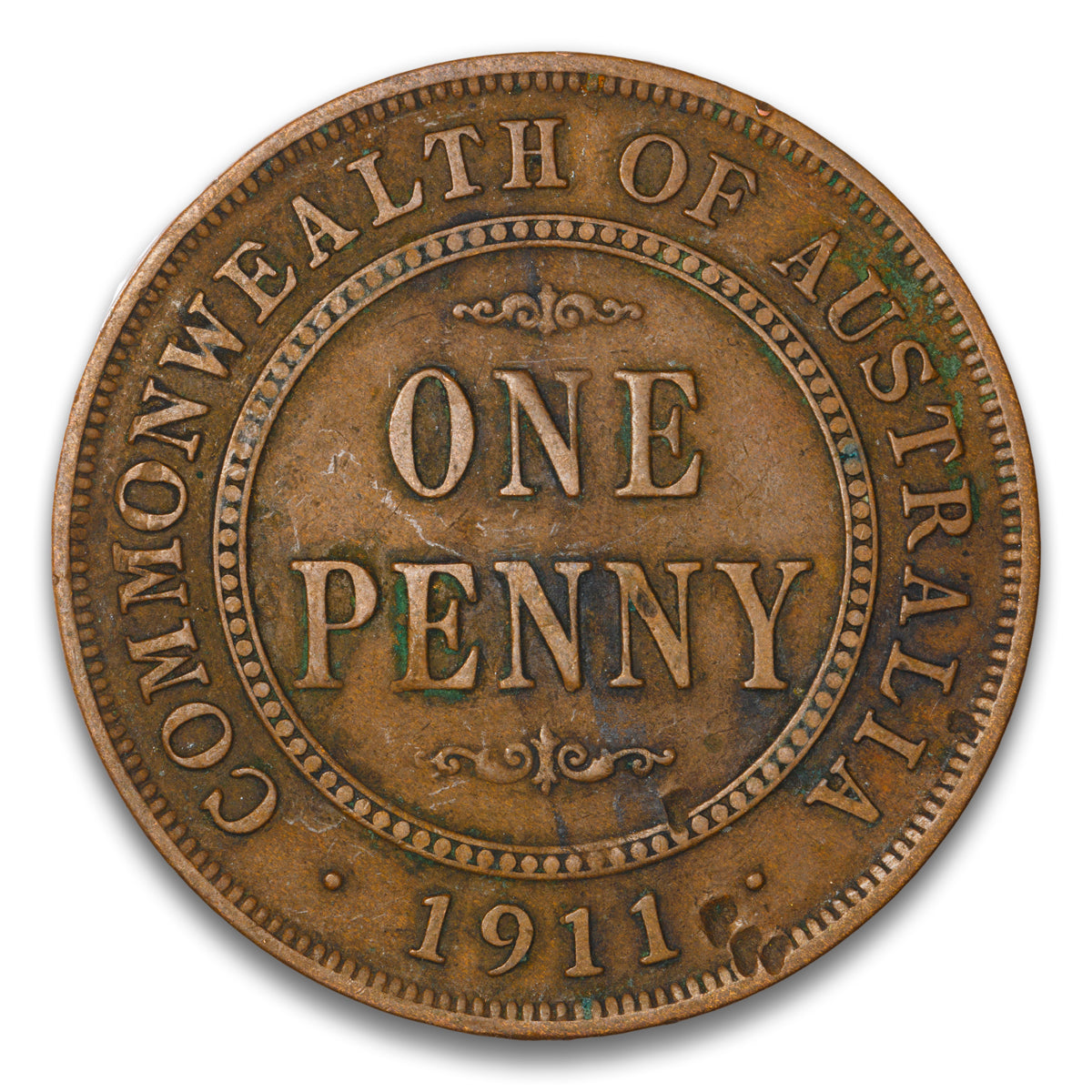 Australia Base 1 Penny 1911