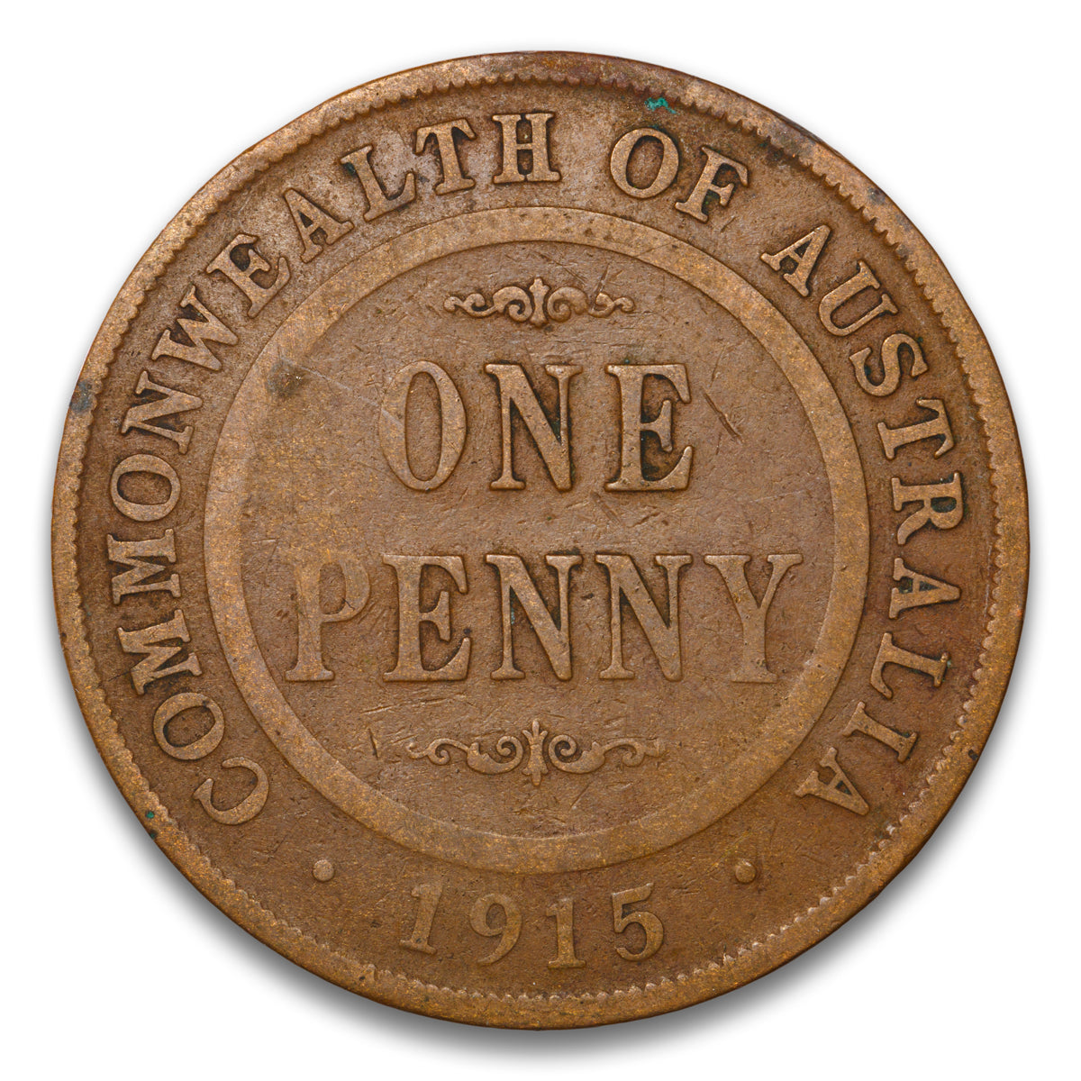 Australia Base 1 Penny 1915