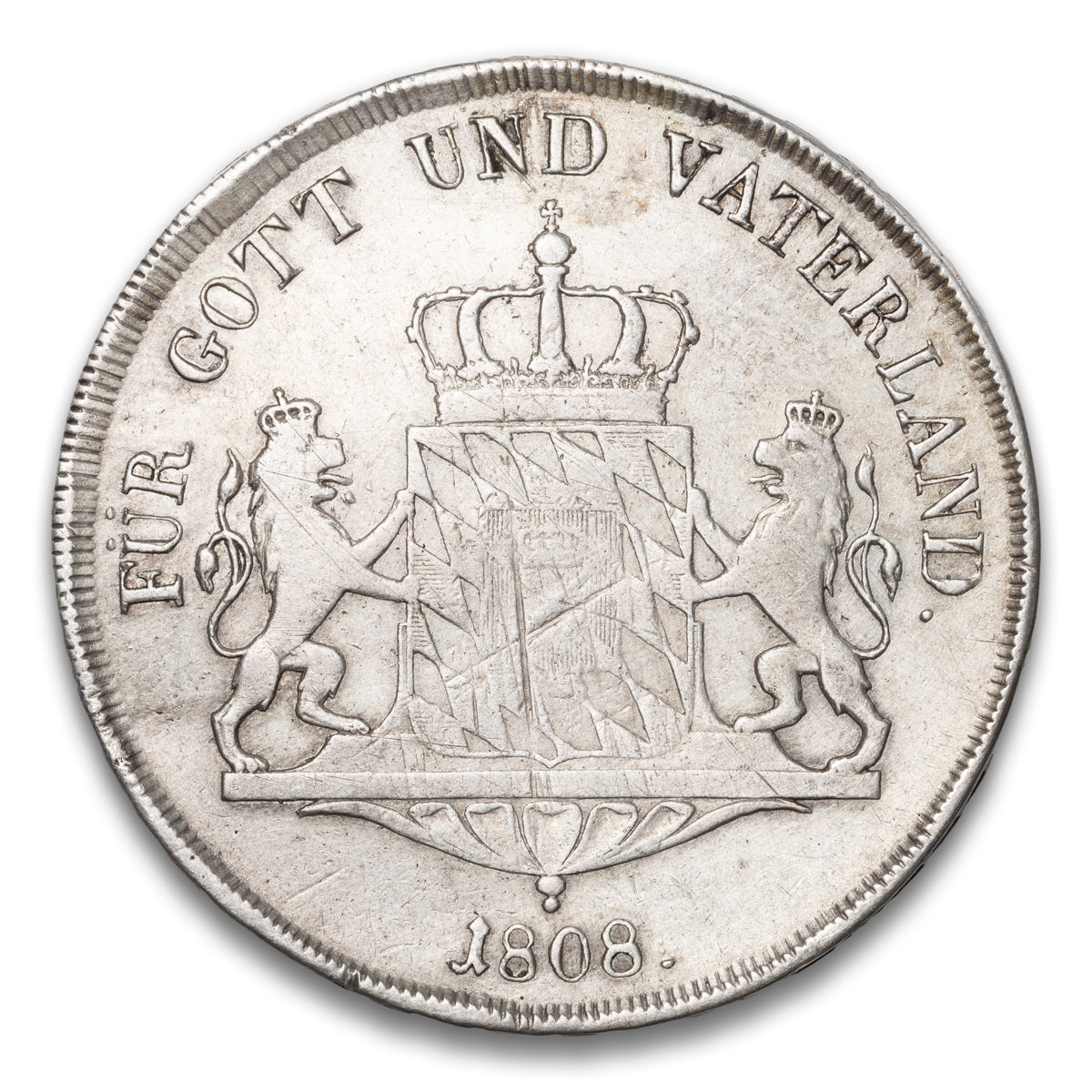 Bavaria German State Silver 1 Thaler 1808