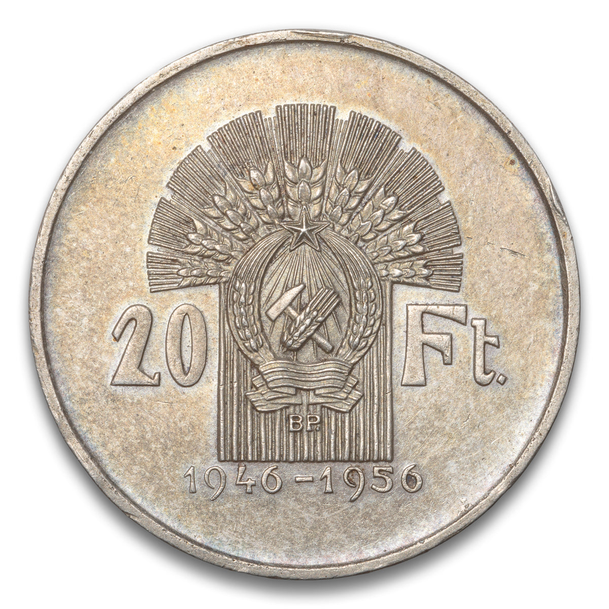 Hungary Silver 20 Forint 1956 BP