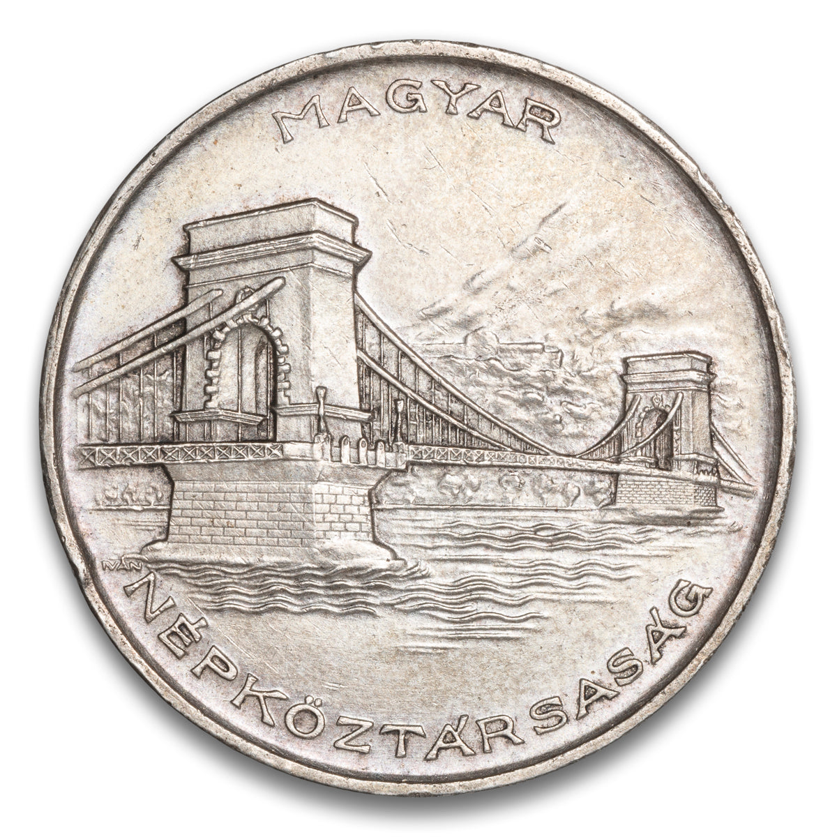 Hungary Silver 20 Forint 1956 BP