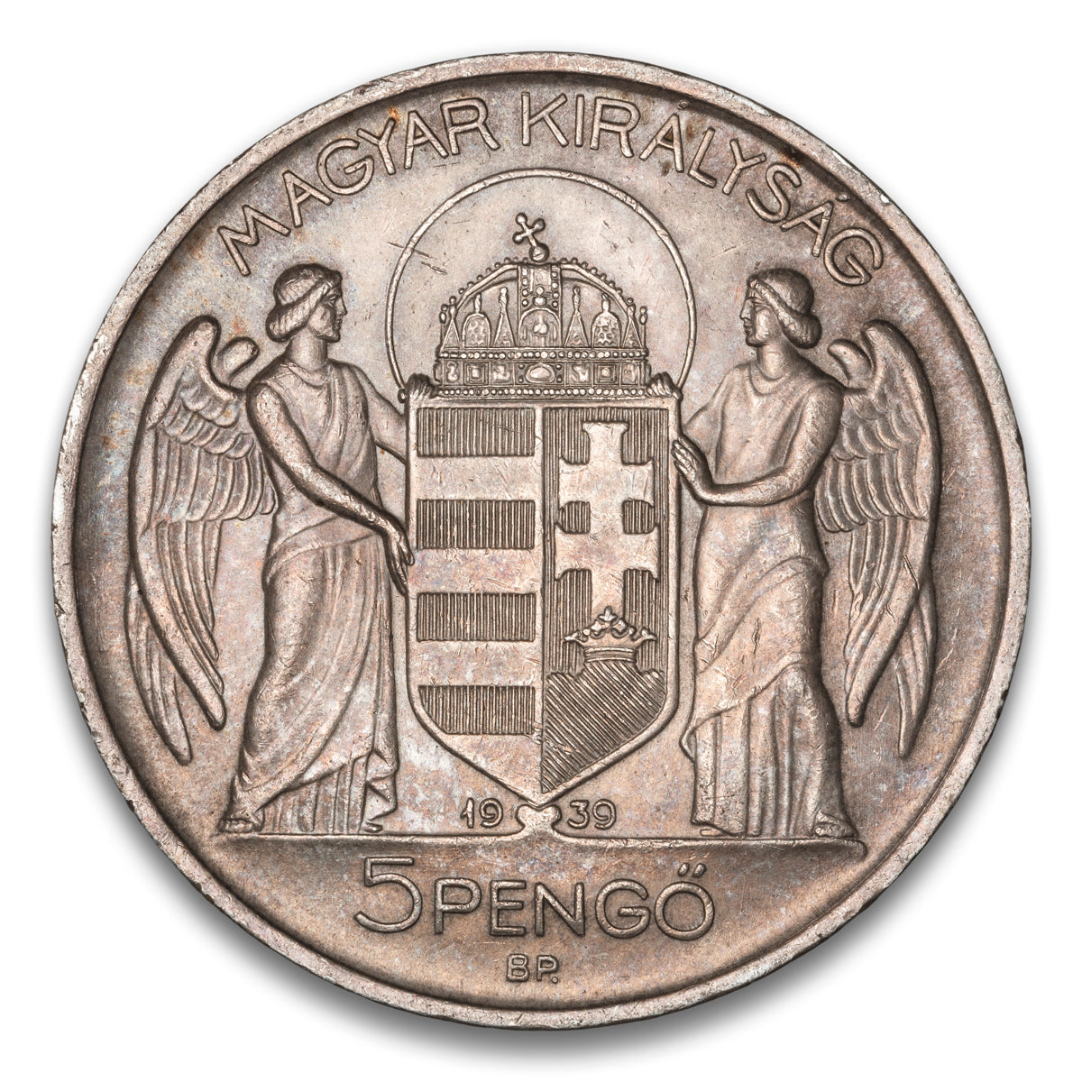 Hungary Silver 5 Pengo 1939