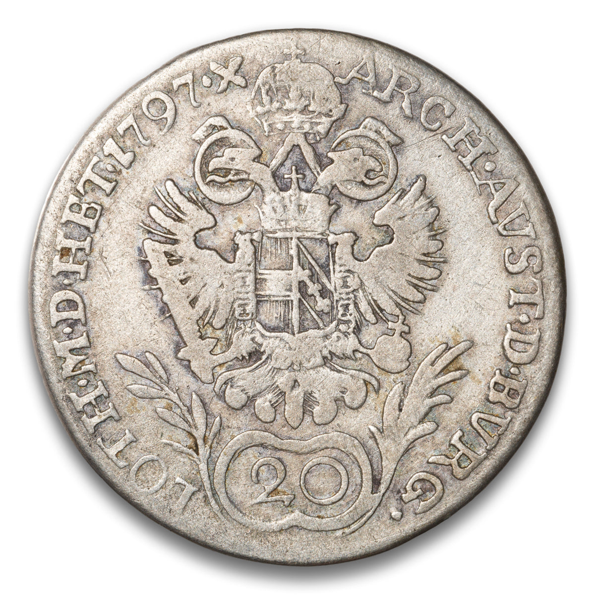 Austria Silver 20 Kreuzer 1797 G